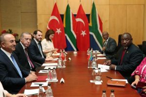 Cumhurbaşkanı Erdoğan, Ramaphosa ile görüştü