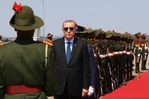 Başkan Erdoğan'a görkemli karşılama