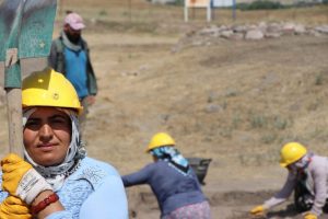 40 kadın işçiden, tarihi eserler mesaisi