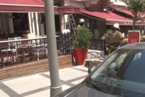 Lüks restoranda korkutan yangın