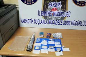 Kayseri'de uyuşturucu operasyonu: 5 gözaltı