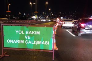 Haliç Köprüsü metrobüs yolunda çalışma başladı