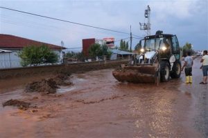 O ilçeyi sel vurdu!