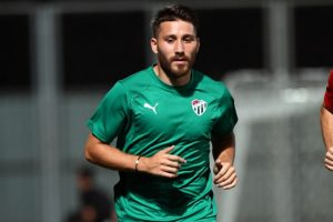 Tunay Torun, Bursaspor'daki ilk antrenmanına çıktı