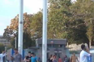 Gezi Parkı'nda korku dolu anlar! Büyük bir gürültüyle...