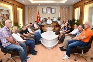 Sporculardan Bursa İnegöl Belediye Başkanı Alper Taban'a ziyaret