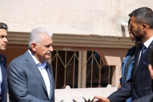Yıldırım'dan bebeğiyle şehit olan annenin ailesine ziyaret