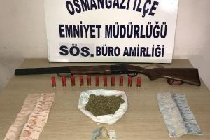 Bursa'da polis ve bekçilerden uyuşturucu operasyonu