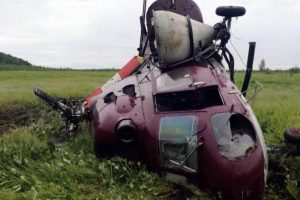 Düşen helikopterin pilotu sağ kurtuldu