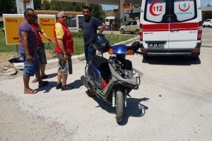 Muğla'da motosikletle kamyonet çarpıştı