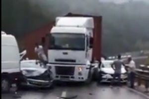 Bursa'da 34 aracın karıştığı kazanın yeni görüntüleri ortaya çıktı