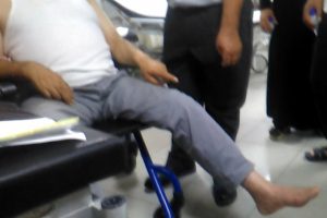 Bursa'da kaçan keçi, 3'üncü kattan adamın üzerine düştü
