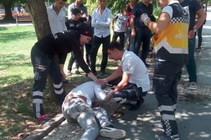 Bayram günü uyuşturucudan bayıldı