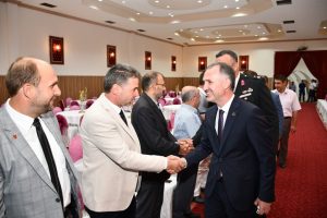 Bursa İnegöl protokolü bayramlaşma törenin de buluştu