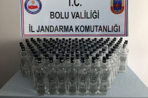 Bolu'da 120 litre kaçak alkol ele geçirildi