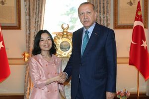 Cumhurbaşkanı Erdoğan, Japonya Prensesi Mikasa ile görüştü