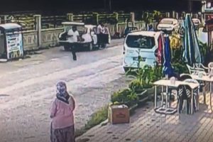 Antalya'daki cinayet ve intihar güvenlik kamerasında