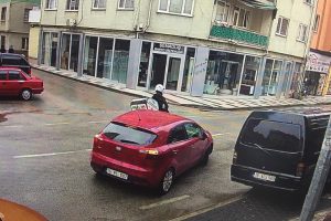 Bursa İnegöl'deki kaza saniye saniye kaydedildi