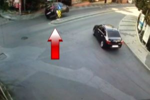 Film sahnesi gibi kaza!