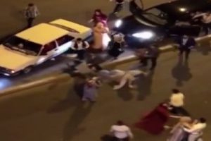 Kavgaya gelin ve damat da karıştı