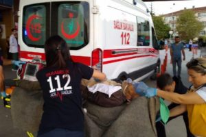 Bursa'da tomruğun altında can verdi