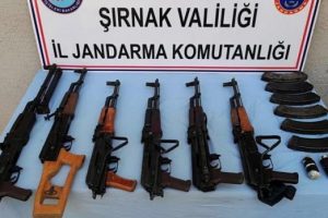 Şırnak'ta silah ve mühimmat ele geçirildi