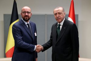 Cumhurbaşkanı Erdoğan, Belçika Başbakanı Charles Michel'i kabul etti