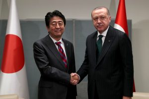 Cumhurbaşkanı Erdoğan, Japonya Başbakanı Şinzo Abe'yi kabul etti