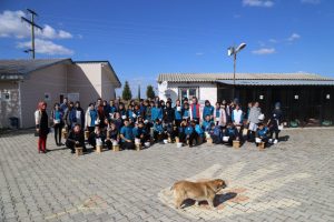 Minik öğrenciler hayvanlar için bir araya geldi