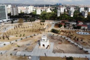 Baruthane'deki ''Millet Parkı'' çalışmaları havadan görüntülendi