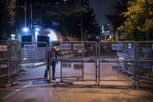 Suudi Arabistan Başkonsolosluğu'nda sessizlik hakim