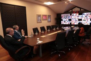 Cumhurbaşkanı Erdoğan, İstanbul AK Parti ilçe başkanları ile telekonferansla görüştü