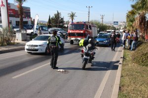 Kediye çarpmamak için 6 araç birbirine girdi