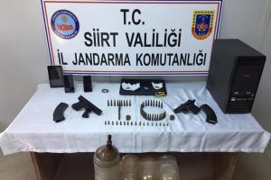 Siirt'te silah ve mühimmat ele geçirildi