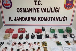 Osmaniye'de el yapımı patlayıcı düzenekleri ele geçirildi