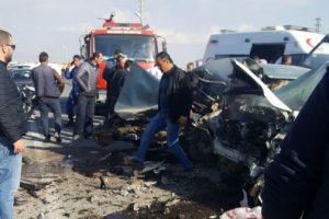 Afyonkarahisar'da korkunç kaza: 2 ölü, 3 yaralı