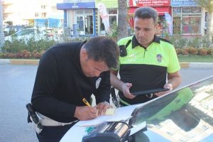 Antalya'da 'spin' ve 'drift'e 115 bin lira ceza