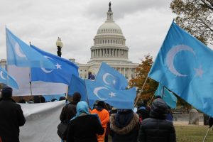 Uygur Türkleri Washington'da Çin'i protesto etti