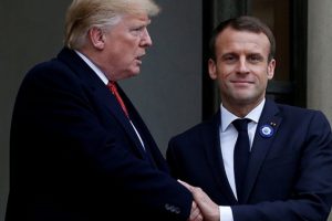 Macron'dan Trump'a yanıt geldi: Onlara bağımlı...