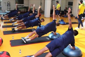 Fenerbahçe salonda kuvvet ağırlıklı çalıştı