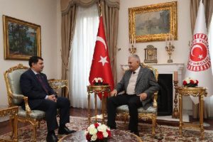 TBMM Başkanı Yıldırım, Ankara Valisi Vasip Şahin'i kabul etti