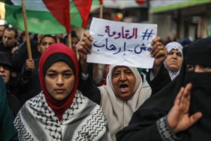 Gazze'de 'ABD'nin Hamas'ı kınayan BM tasarısı' protesto edildi