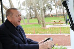 Cumhurbaşkanı Erdoğan millet bahçesini gezdi