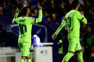 Barcelona, Levante'yi deplasmanda farklı yendi