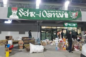 Bursaspor taraftarı yüreklere dokundu
