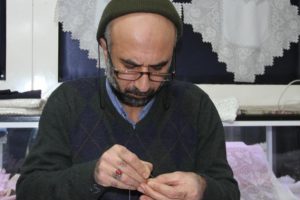 Antep işinin 'erkek' ustası