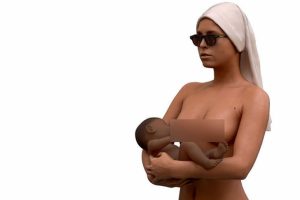 Ayasofya'da çıplak poz veren Belçikalı model şimdi de heykelciğiyle gündemde