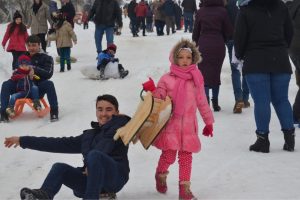 Kızak Festivali renkli görüntülere sahne oldu