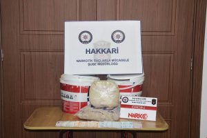 Peynir kovalarında 5 kilo eroin ele geçirildi