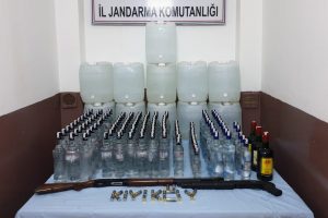 435 litre kaçak içki ele geçirildi